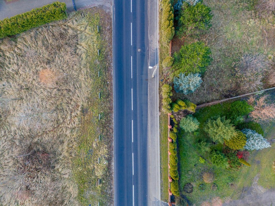 Ulica Śląska z lotu ptaka