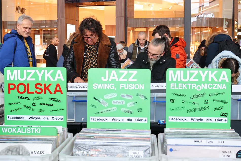 Giełda płyt winylowych w Manufakturze