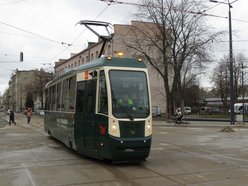 Pierwszy tramwaj MPK Łódź na Przybyszewskiego