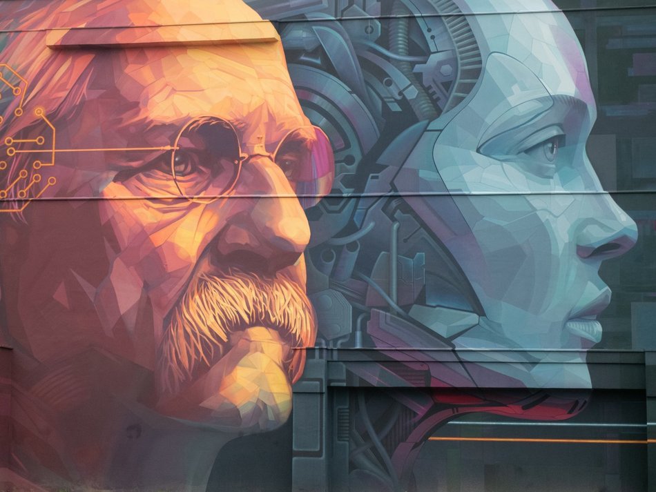 Nowy mural w Łodzi! Ludwik Grohman został uwieczniony na ścianie ŁSSE przy Tymienieckiego