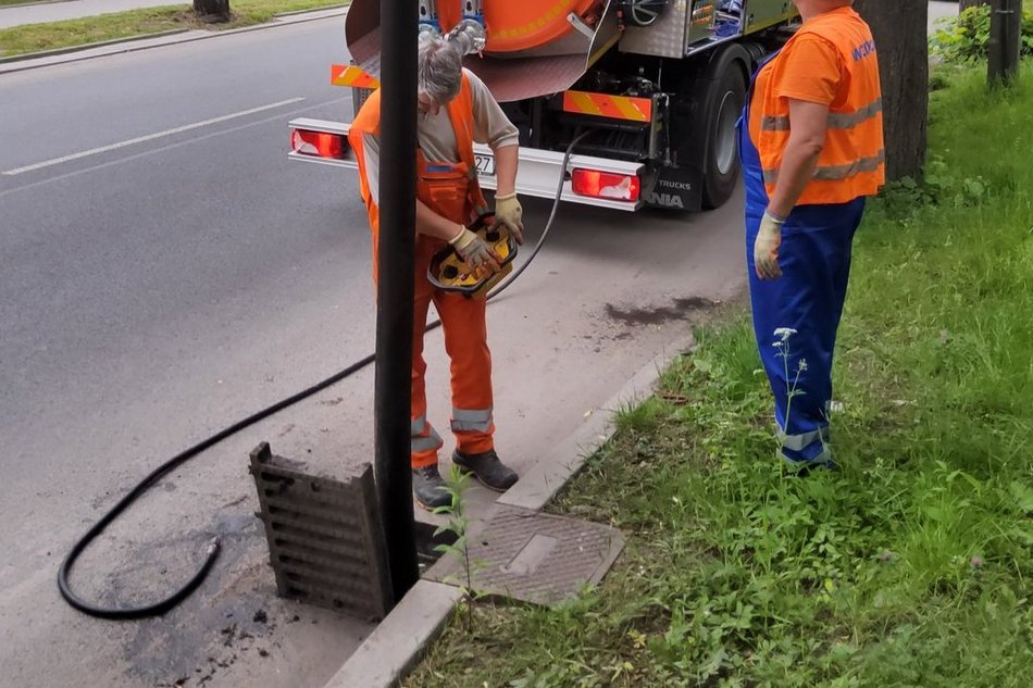 ZWIK Łódź zapobiega rozlewiskom na ulicach po burzach