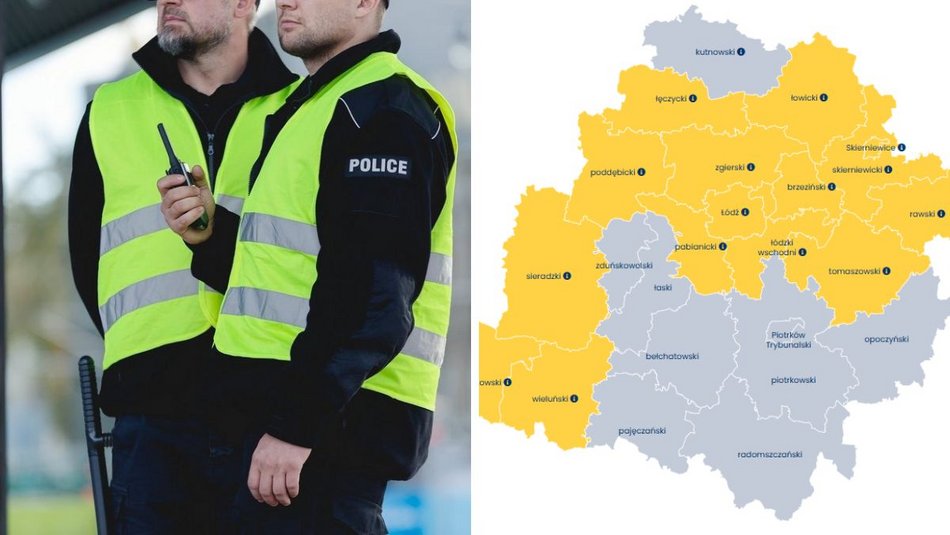 Łódź. Pracownicy służb mundurowych