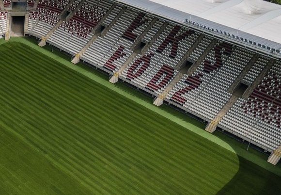 Murawa na stadionie ŁKS Łódź