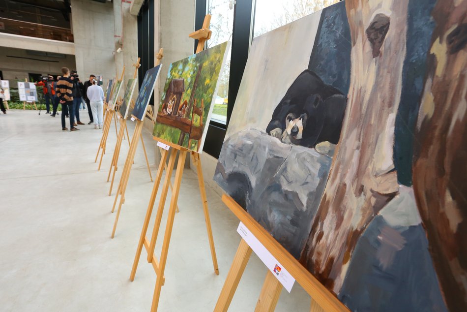 Wystawa prac plenerowych uczniów Państwowego Liceum Sztuk Plastycznych w Łodzi w Orientarium Zoo Łódź