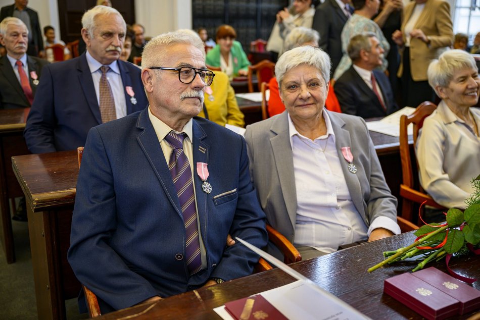 Łódź. Medale za długoletnie pożycie małżeńskie. To się nazywa wielka miłość!