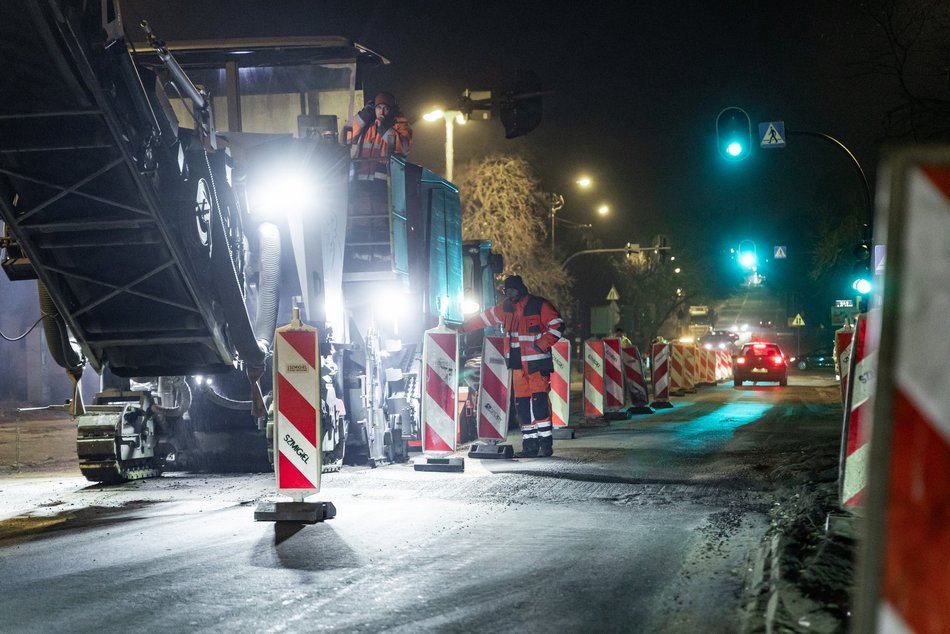 Łódź. Remont Brzezińskiej w Łodzi. Drogowcy będą pracować również w nocy!