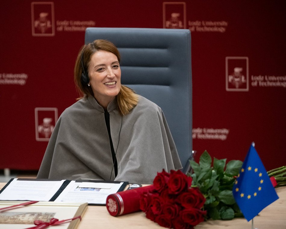Roberta Metsola uhonorowana doktoratem honoris causa Politechniki Łódzkiej