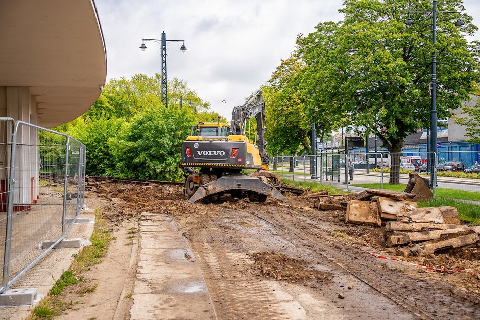 Łódź. Remont krańcówki MPK Łódź przy Północnej wystartował. Modernizacja pełna parą!