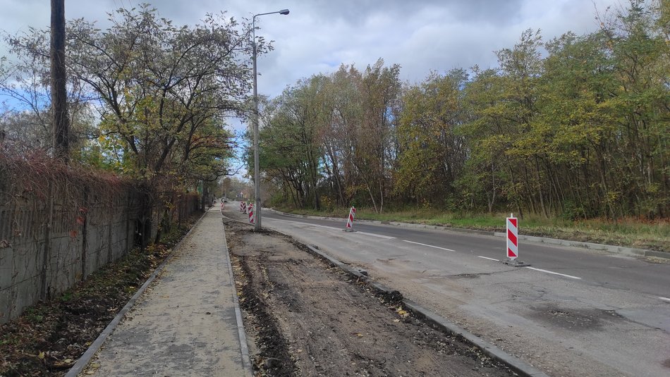 remontu ulicy w Łodzi