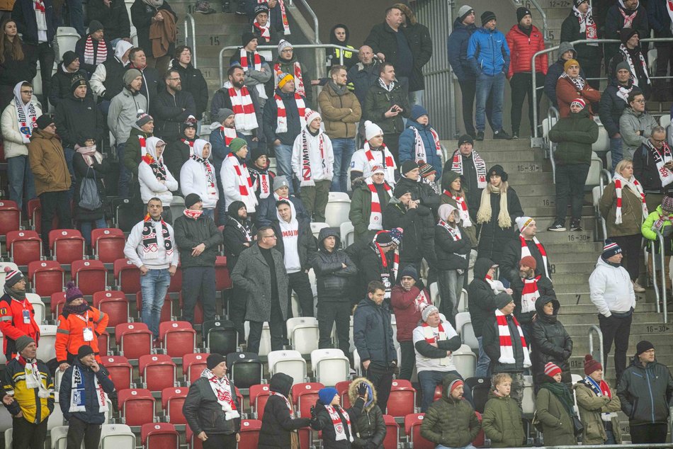 Kibice na meczu ŁKS Łódź - Ruch Chorzów