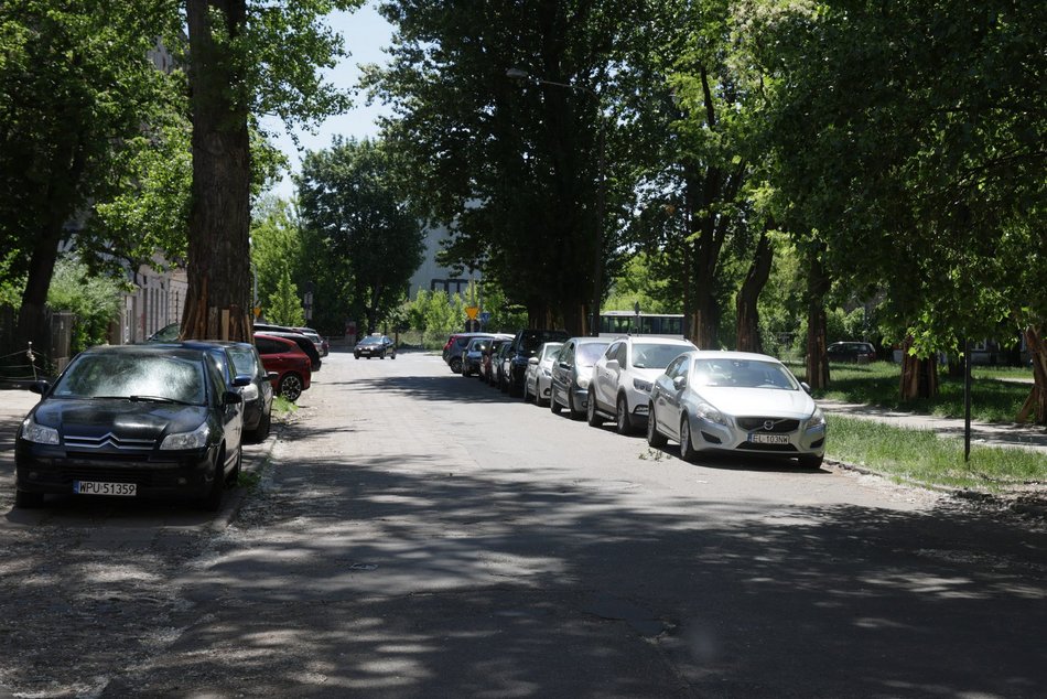 Łódź. Ulice Rybna i Bazarowa