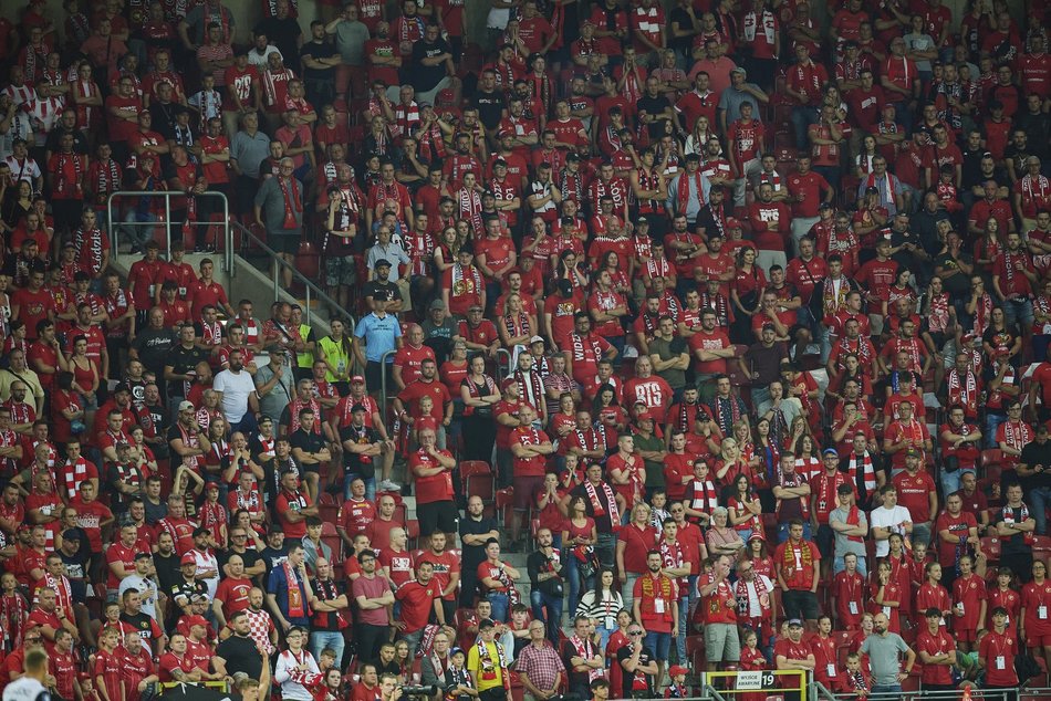 Mecz Widzew Łódź kontra Puszcza Niepołomice. Odszukaj się na zdjęciach z trybun!