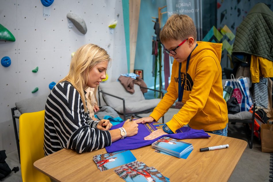 Łódź. Aleksandra Mirosław w Manufakturze. Złota medalistka olimpijska spotkała się z fanami