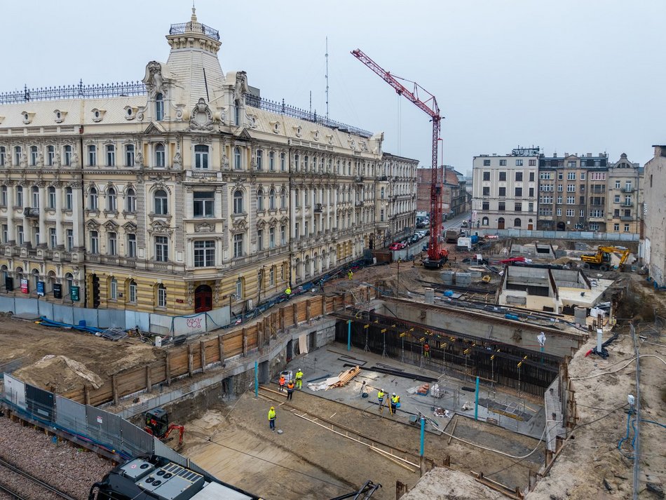 Tunel pod Łodzią. Budowa stacji Łódź Śródmieście nie zwalnia tempa