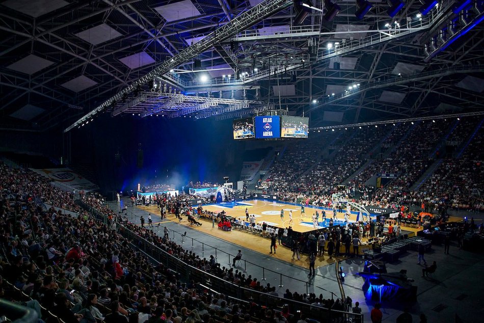 Łódź. Mecz Gortat Team vs NATO Team