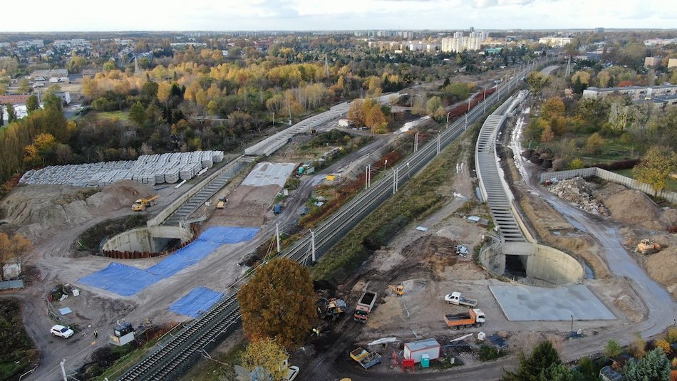 Tunel średnicowy pod Łodzią. Budowa tunelu w kierunku dworca Łódź Żabieniec, fot. PLK SA