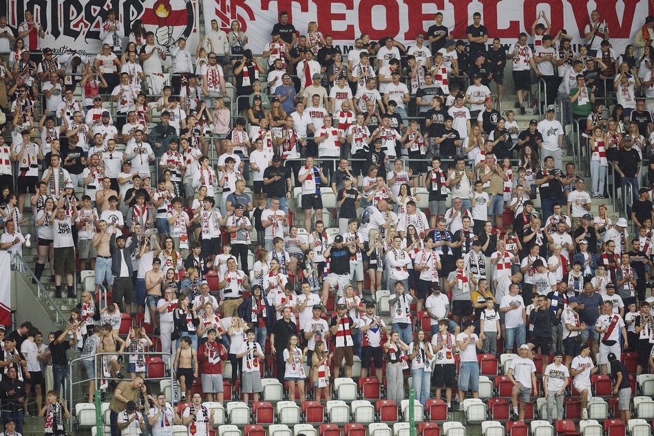 Kibice na meczu ŁKS Łódź z Górnikiem Łęczna. Byłeś/aś? Odszukaj się w galerii