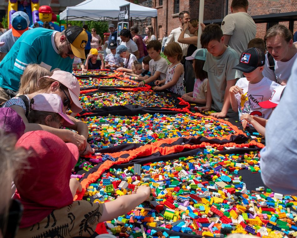 Łódź. Dzień Dziecka w Fuzji Łódź. Strefa klocków, tory przeszkód i konkursy