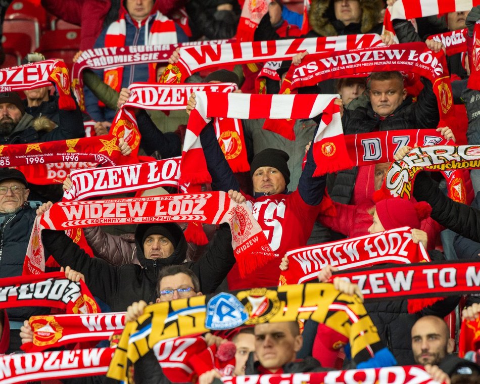 Kibice na meczu Widzew Łódź – Zagłębie Lubin