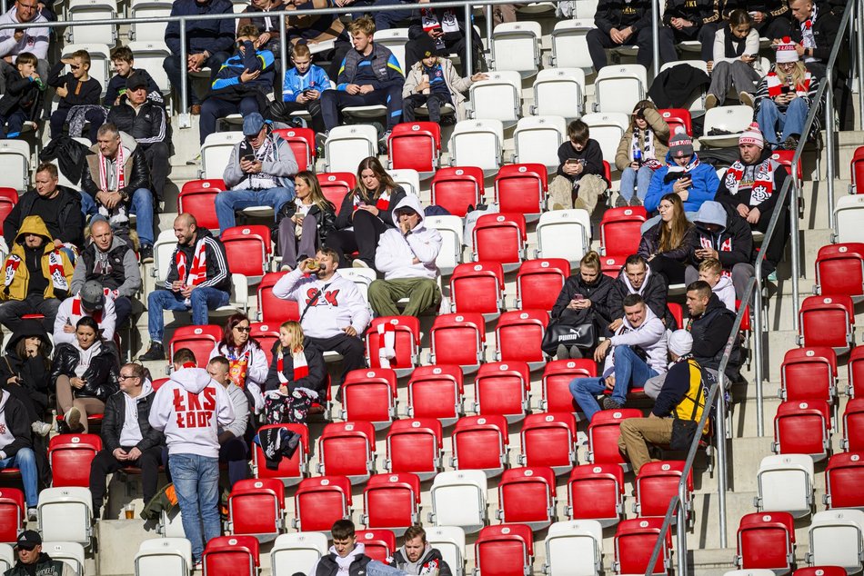 Kibice na meczu ŁKS Łódź z GKS Tychy. Byłeś? Znajdź się w galerii!