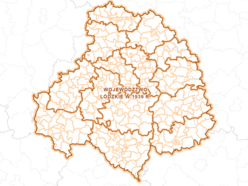 Łódź. Granice administracyjne łódzkiego na przestrzeni lat. W 1919 roku było bliżej nad Bałtyk!