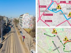 Łódź. Remont Rzgowskiej. Mapy