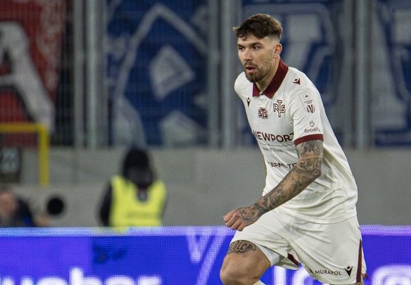 Łódź. Piłkarz Widzewa Łódź