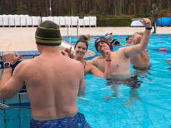 Pierwsze w tym sezonie morsowanie w Aquaparku Fala w Łodzi