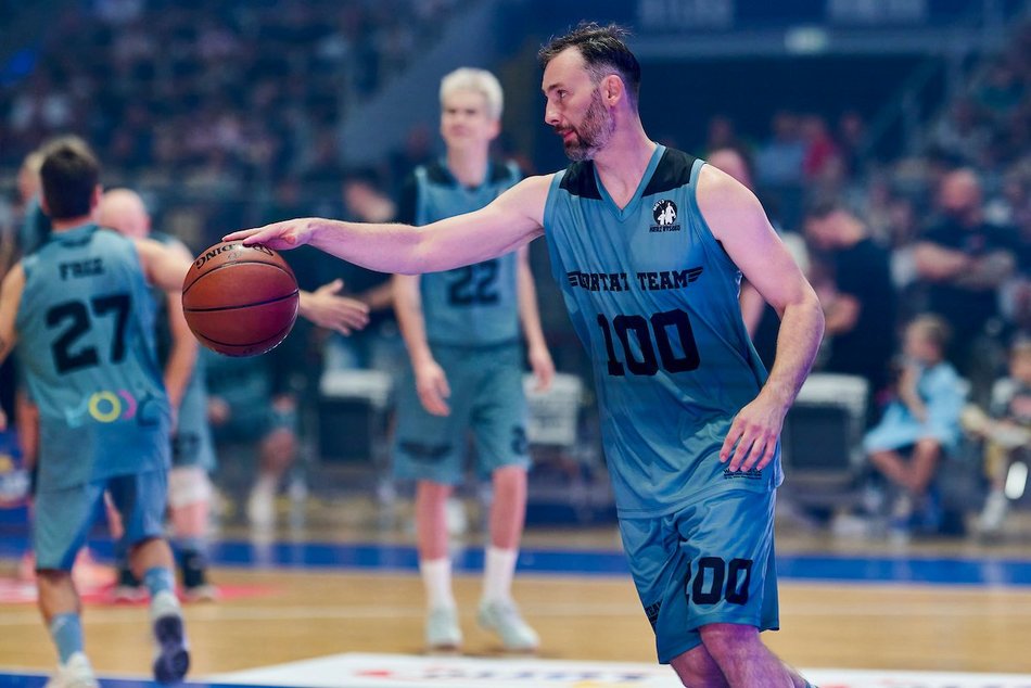 Łódź. Mecz Gortat Team vs NATO Team
