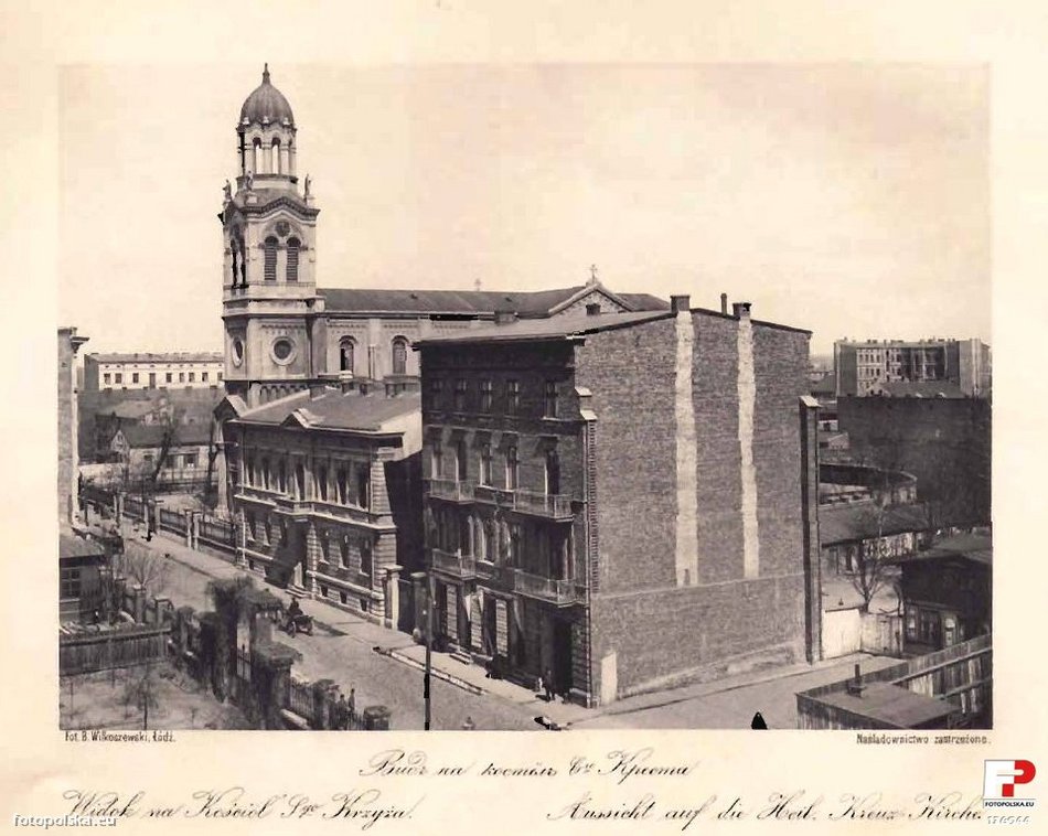 dawna fotografia pokazująca miasto Łódź w XIX wieku