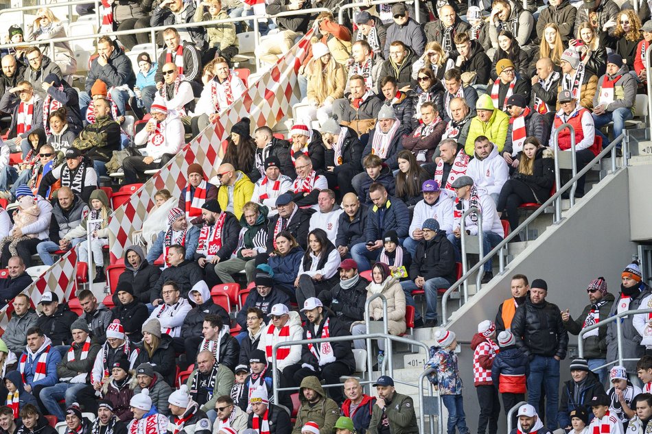 Kibice na meczu ŁKS Łódź - Ruch Chorzów