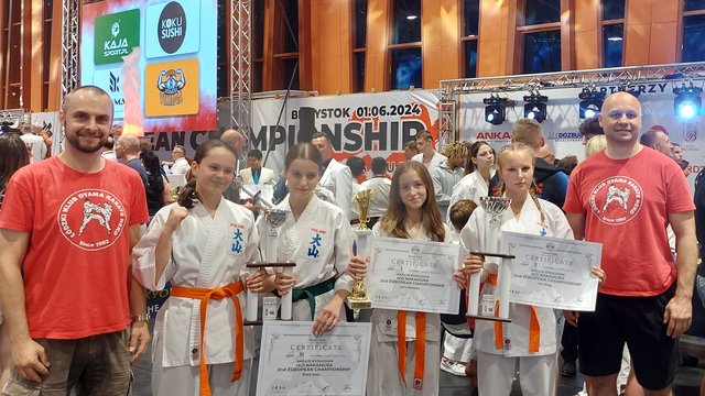 Sukcesy ŁK Oyama Karate Neko. Łodzianki zdobyły trzy medale na mistrzostwach Europy w Białymstoku