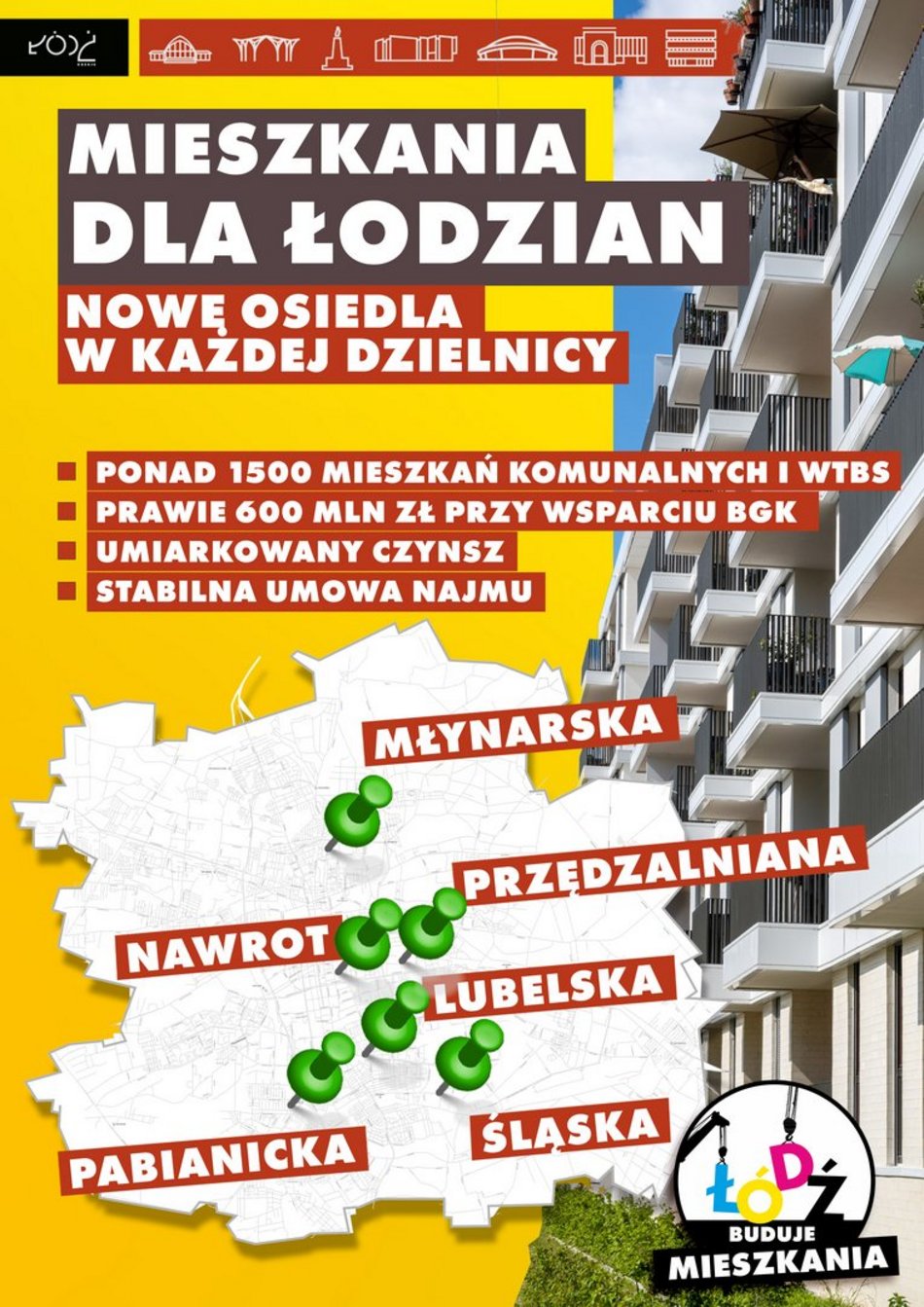 Ponad 1500 mieszkań komunalnych w Łodzi