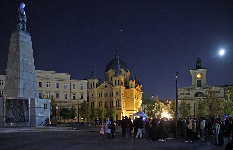 Projekcja na placu Wolności