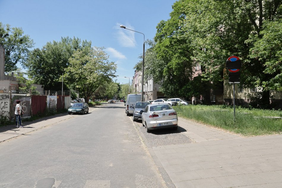 Łódź. Ulice Rybna i Bazarowa