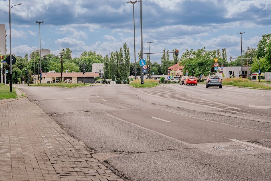 Łódź. Ulica Szparagowa w Łodzi przed remontem