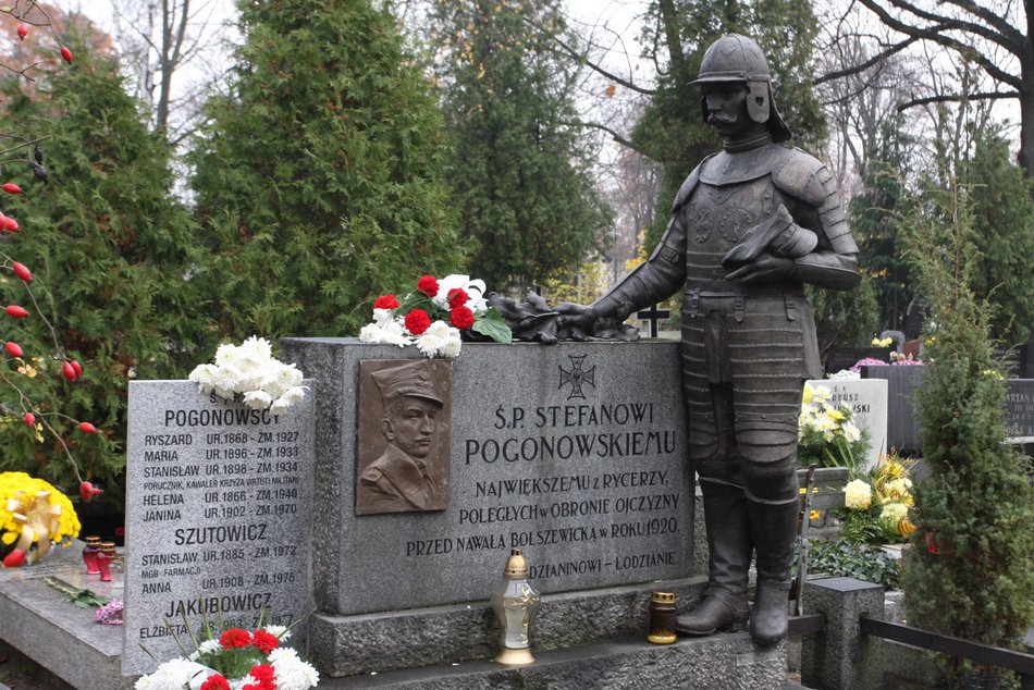 Grób kpt. S. Pogonowskiego na Starym Cmentarzu 