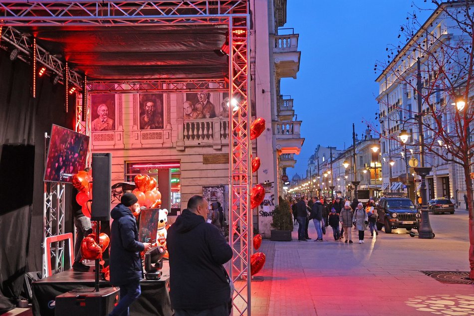 Walentynki w pasażu Rubinsteina