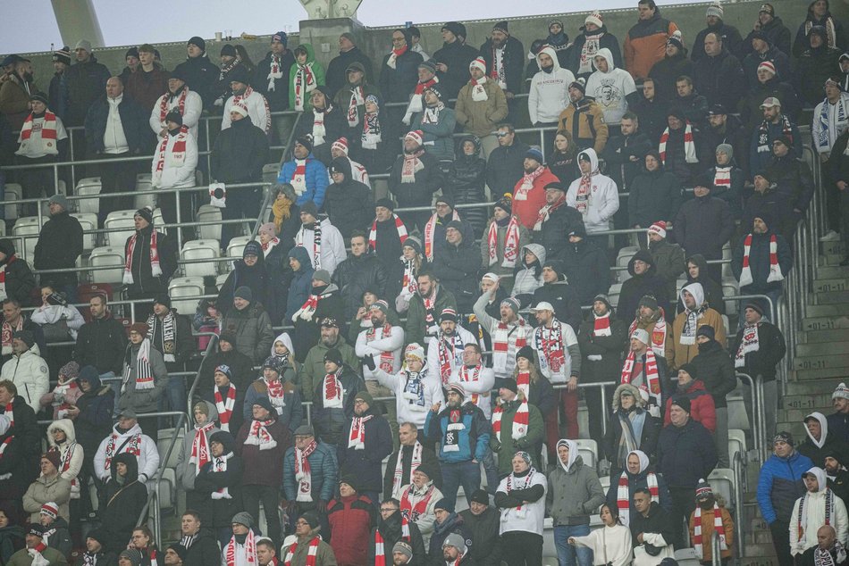 Kibice na meczu ŁKS Łódź - Ruch Chorzów