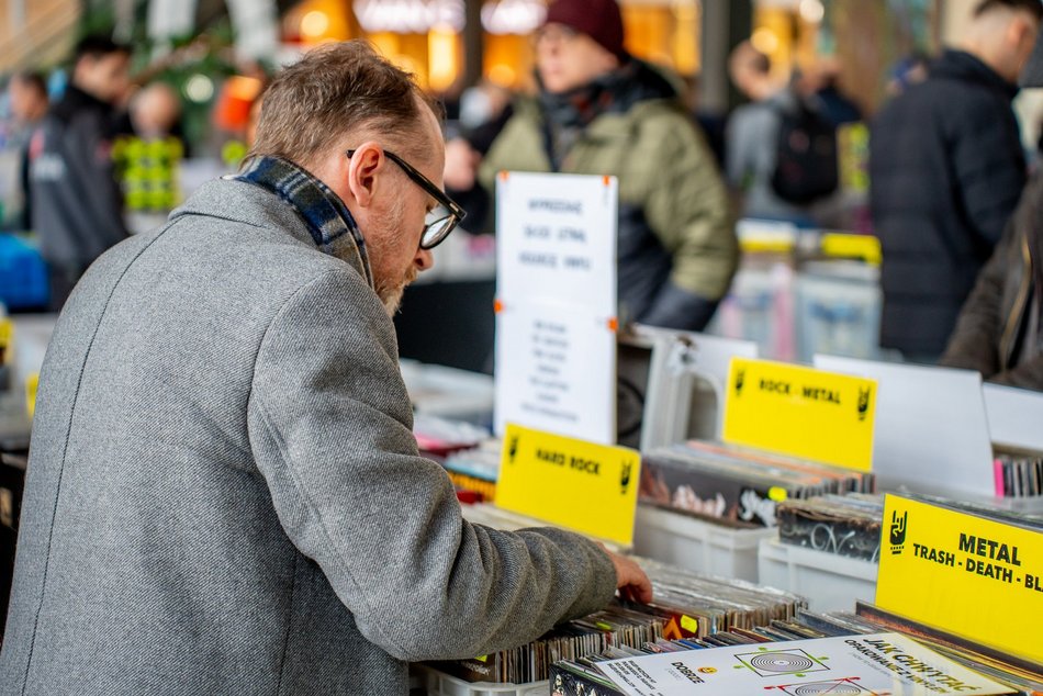 Łódź. Giełda winyli w Manufakturze