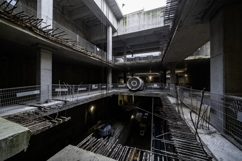 Tunel pod Łodzią. Budowa stacji Łódź Polesie od środka
