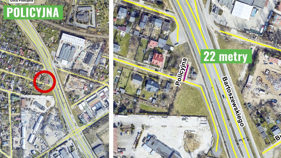 lodz najkrotsze ulice