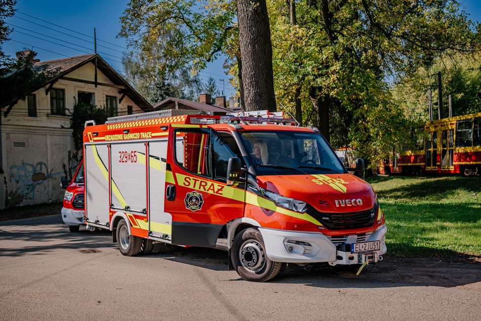 Strażacy z OSP Łódź Mikołajew wyjechali z pomocą do Kłodzka