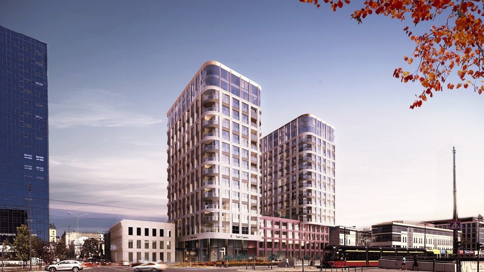 Łódź. Dwie wieże przy Piłsudskiego w Łodzi. Jest pozwolenie na budowę