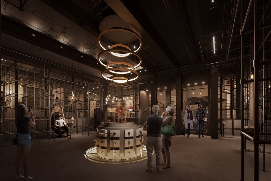 Łódź. Mechaniczne oko - wystaw, budowa