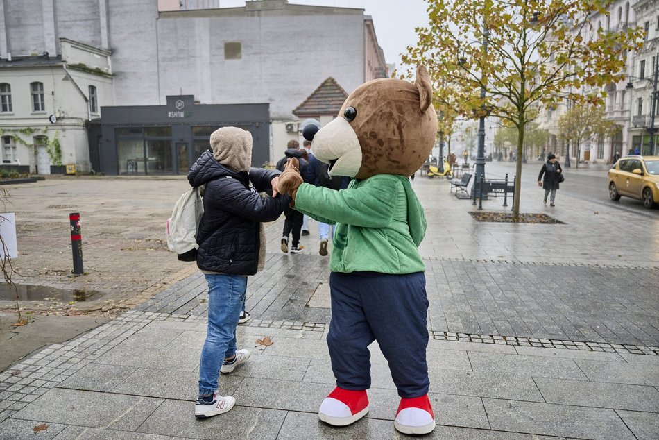 Miś Uszatek na Piotrkowskiej