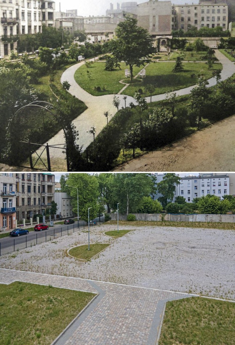 dawna obecna lodz refotografie