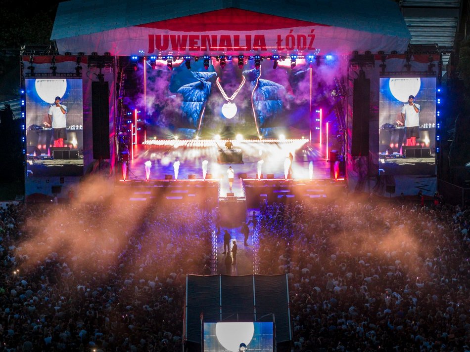 Łódź. Sentino na Juwenaliach 2026 w Łodzi. Król Malagi rozbujał tłum pod sceną!