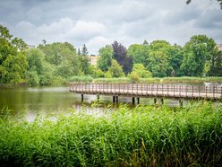 Łódź. Rewolucja przy Przędzalnianej w Łodzi. Zielona plaża, plac zabaw i pętla biegowa nad Jasieniem