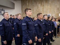 Łódź. Więcej policjantów w Łodzi. Uroczysta przysięga nowych funkcjonariuszy